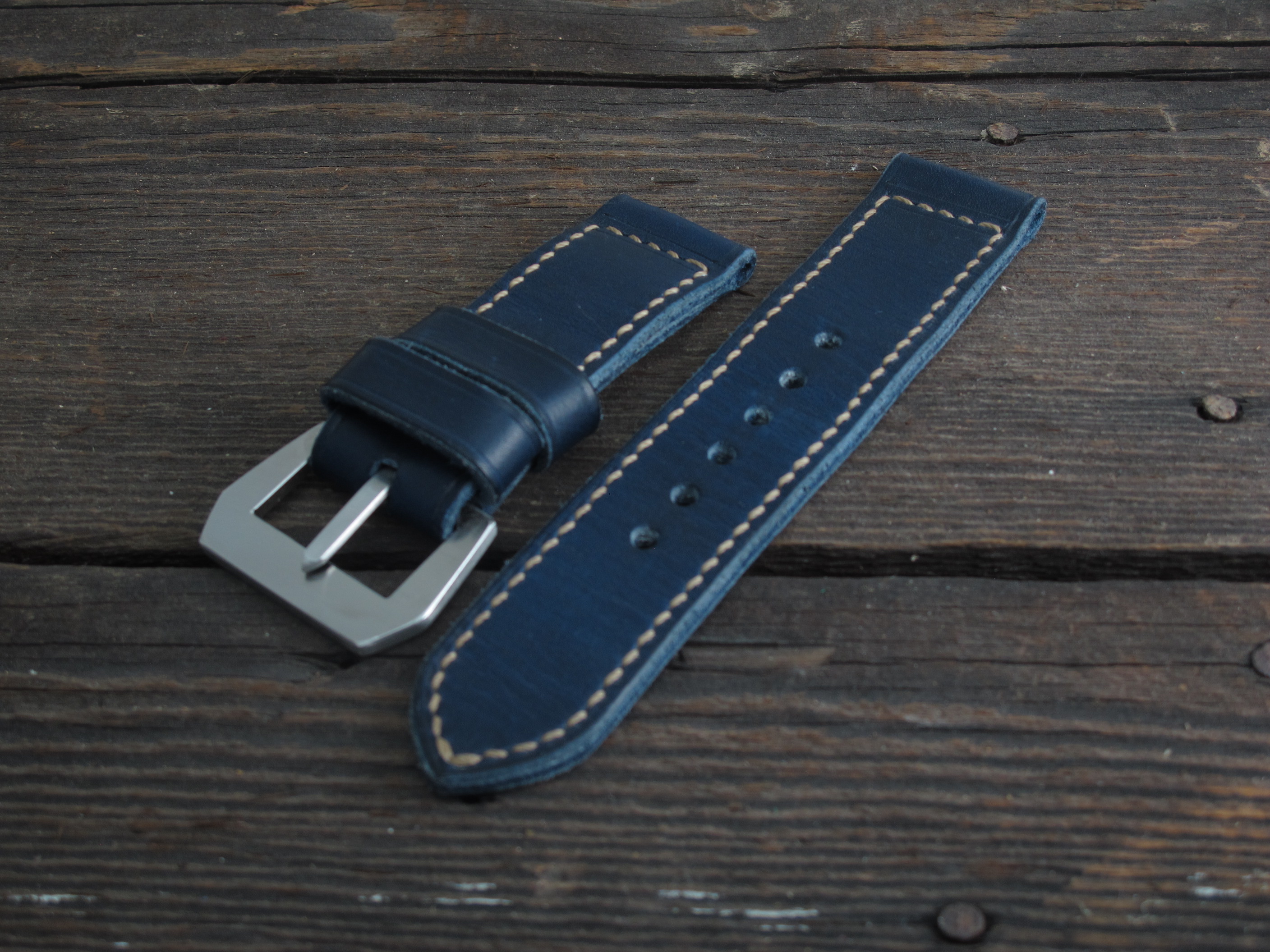 "DB Two" handmade leather strap