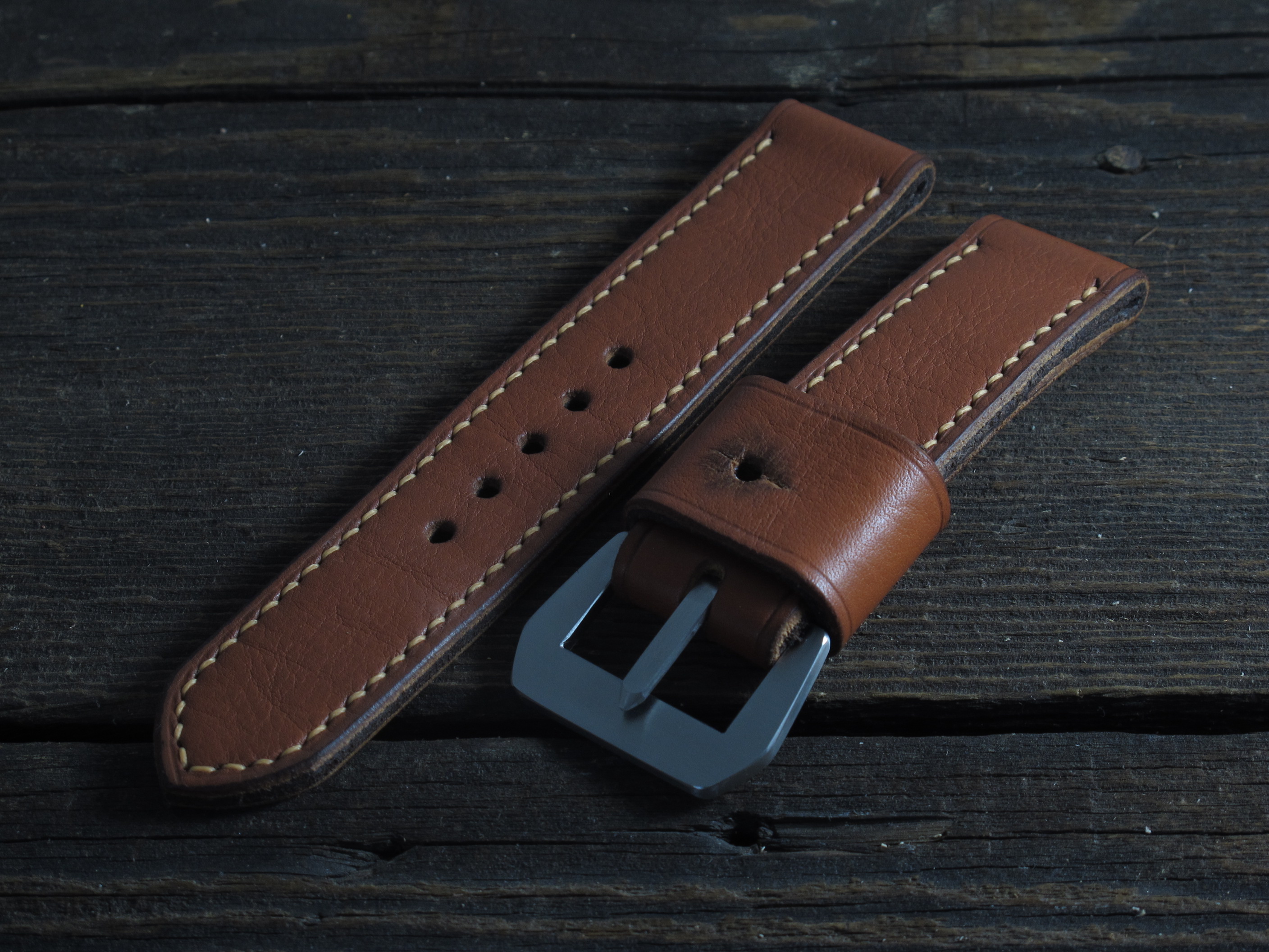 "Rust" handmade leather strap - Image 2