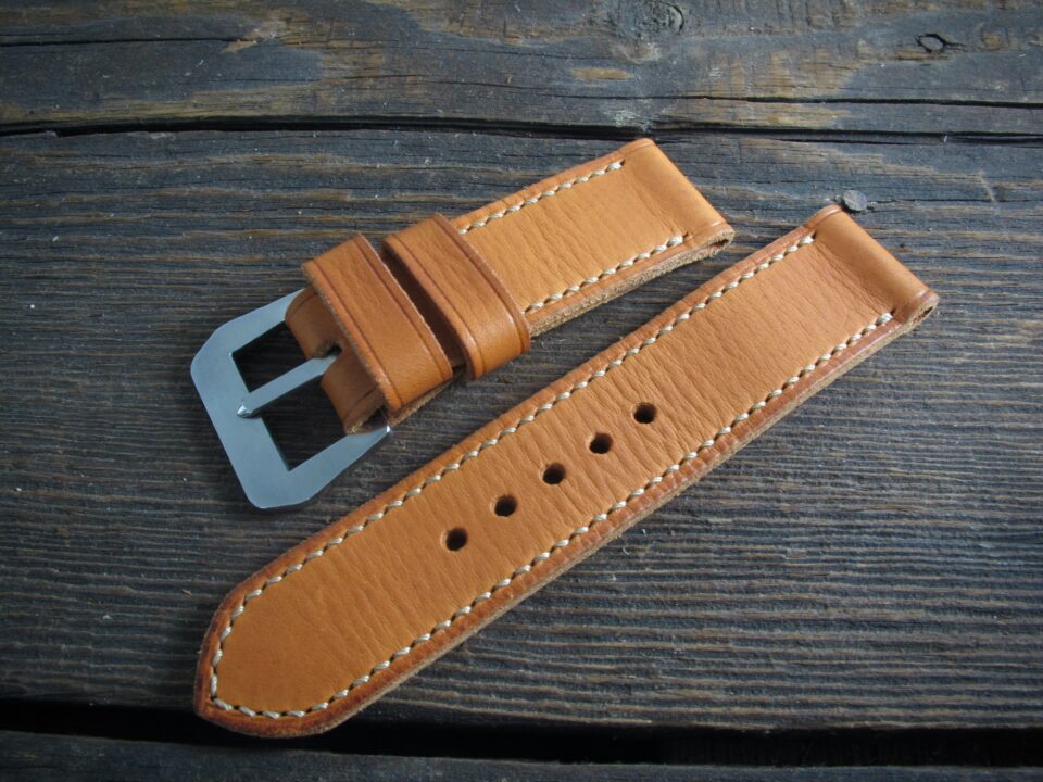 "Pumpkin" handmade leather strap - Image 2
