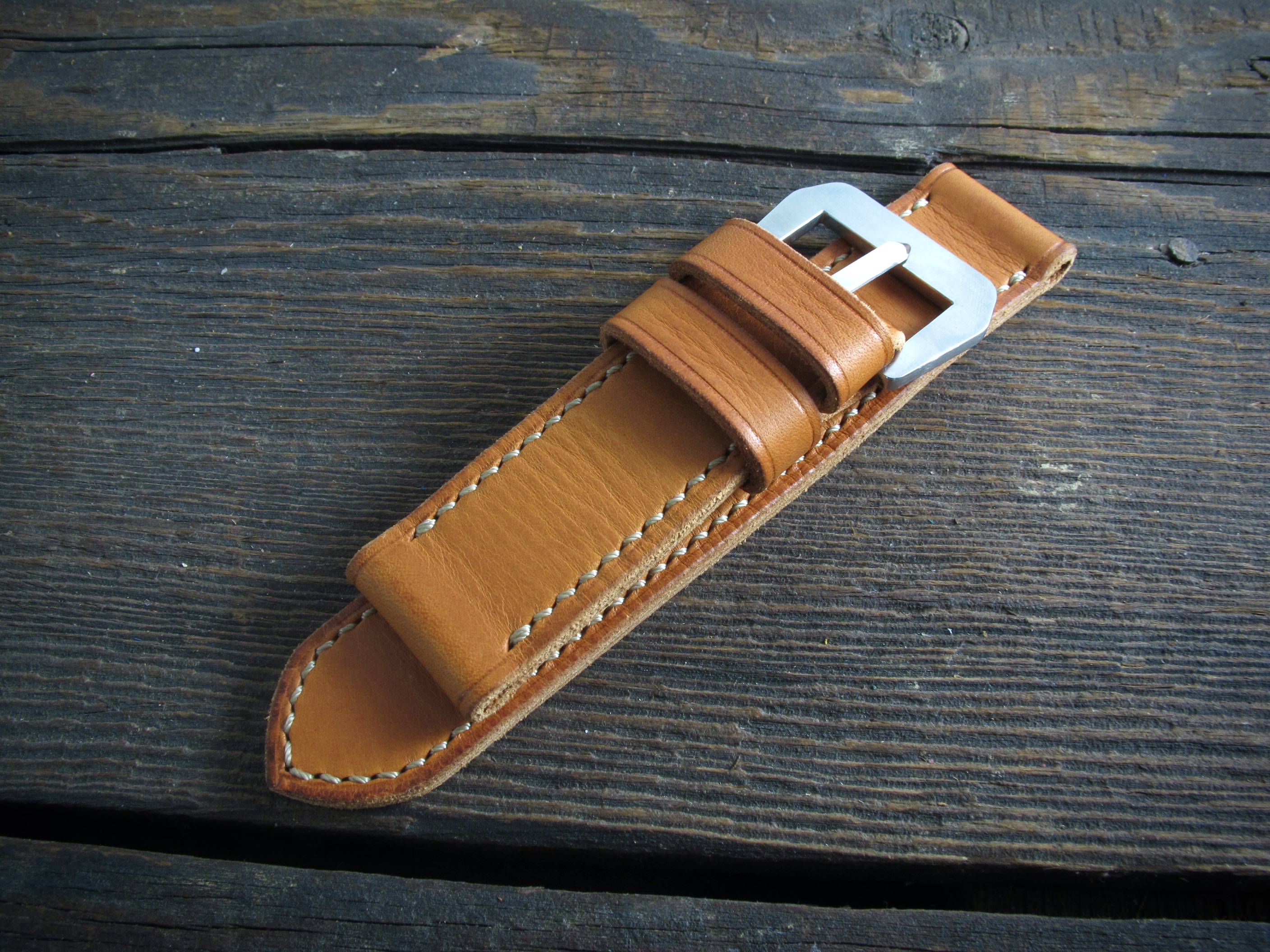 "Pumpkin" handmade leather strap - Image 3