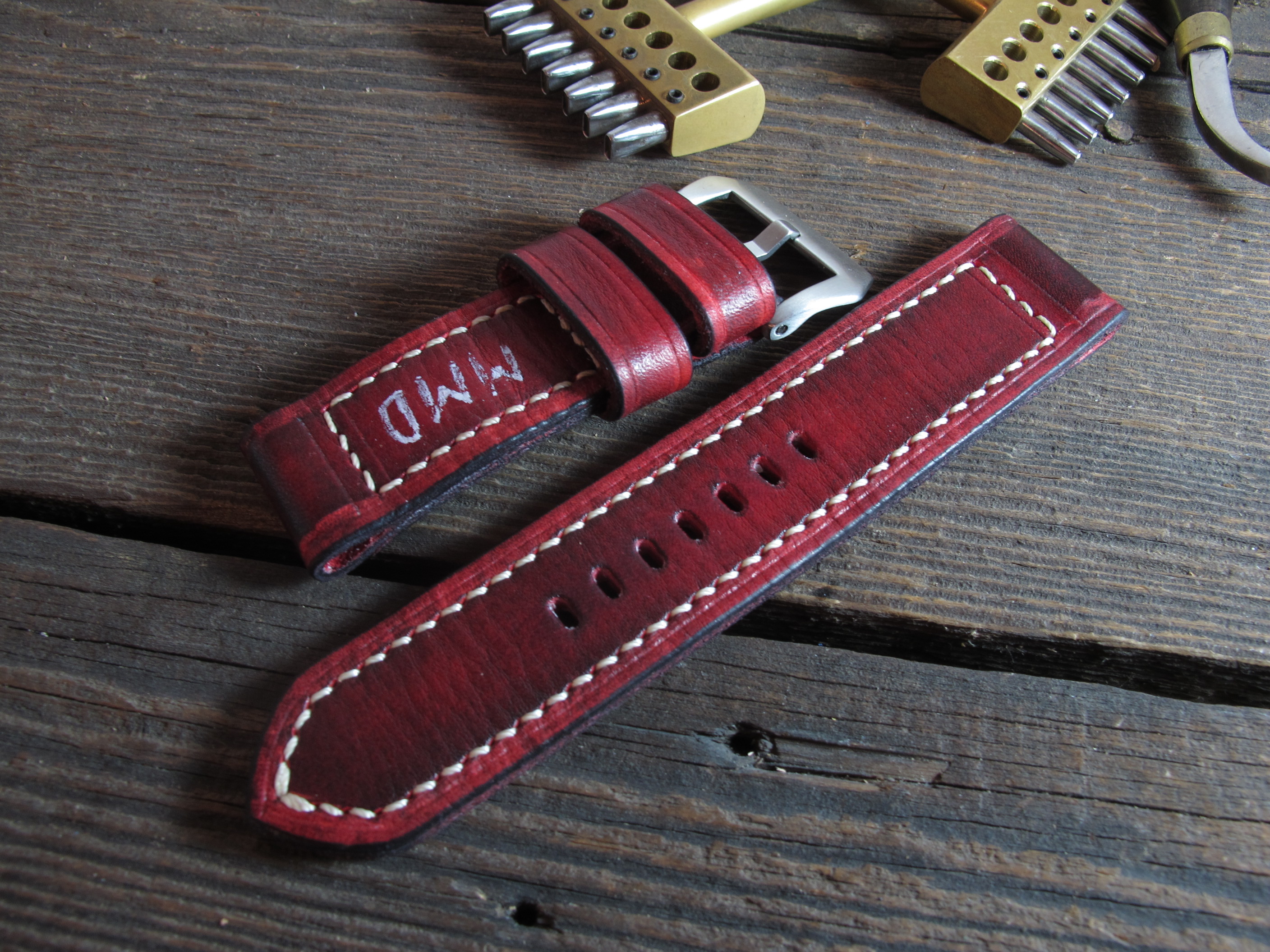 "M.M.D" handmade leather strap - Image 3