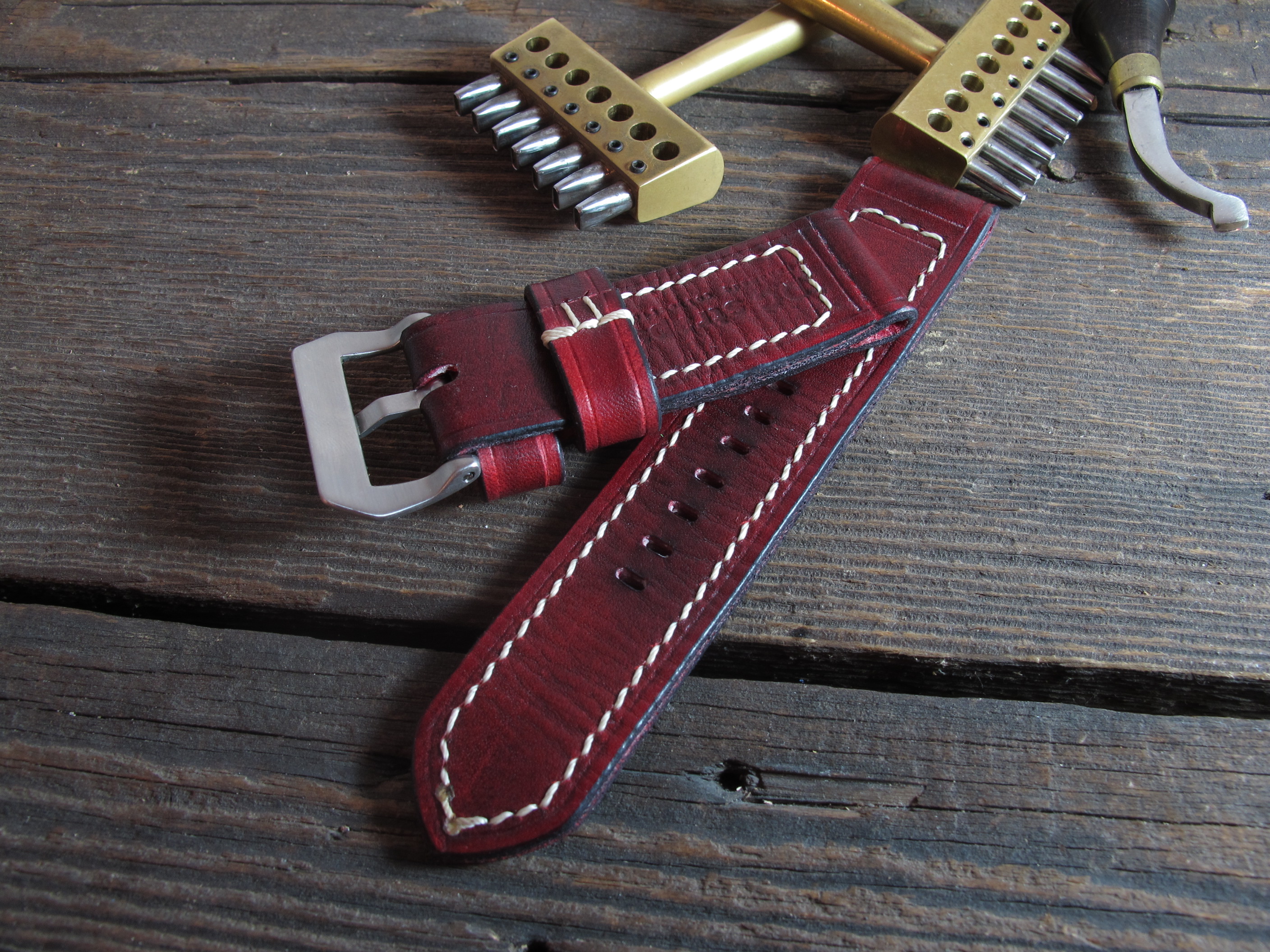 "M.M.D" handmade leather strap - Image 5