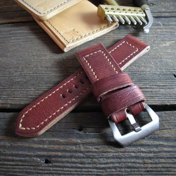 "Fieno II" handmade leather strap