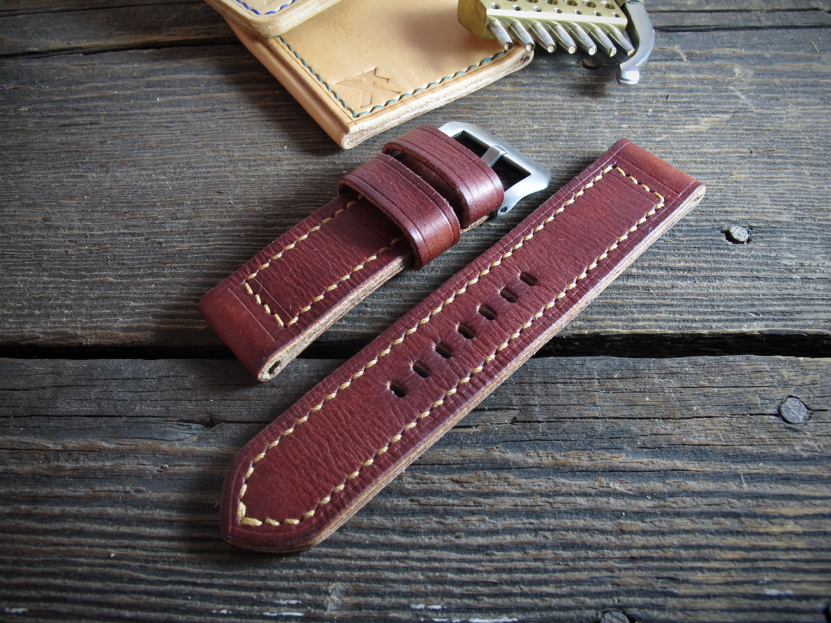 "Fieno II" handmade leather strap - Image 3