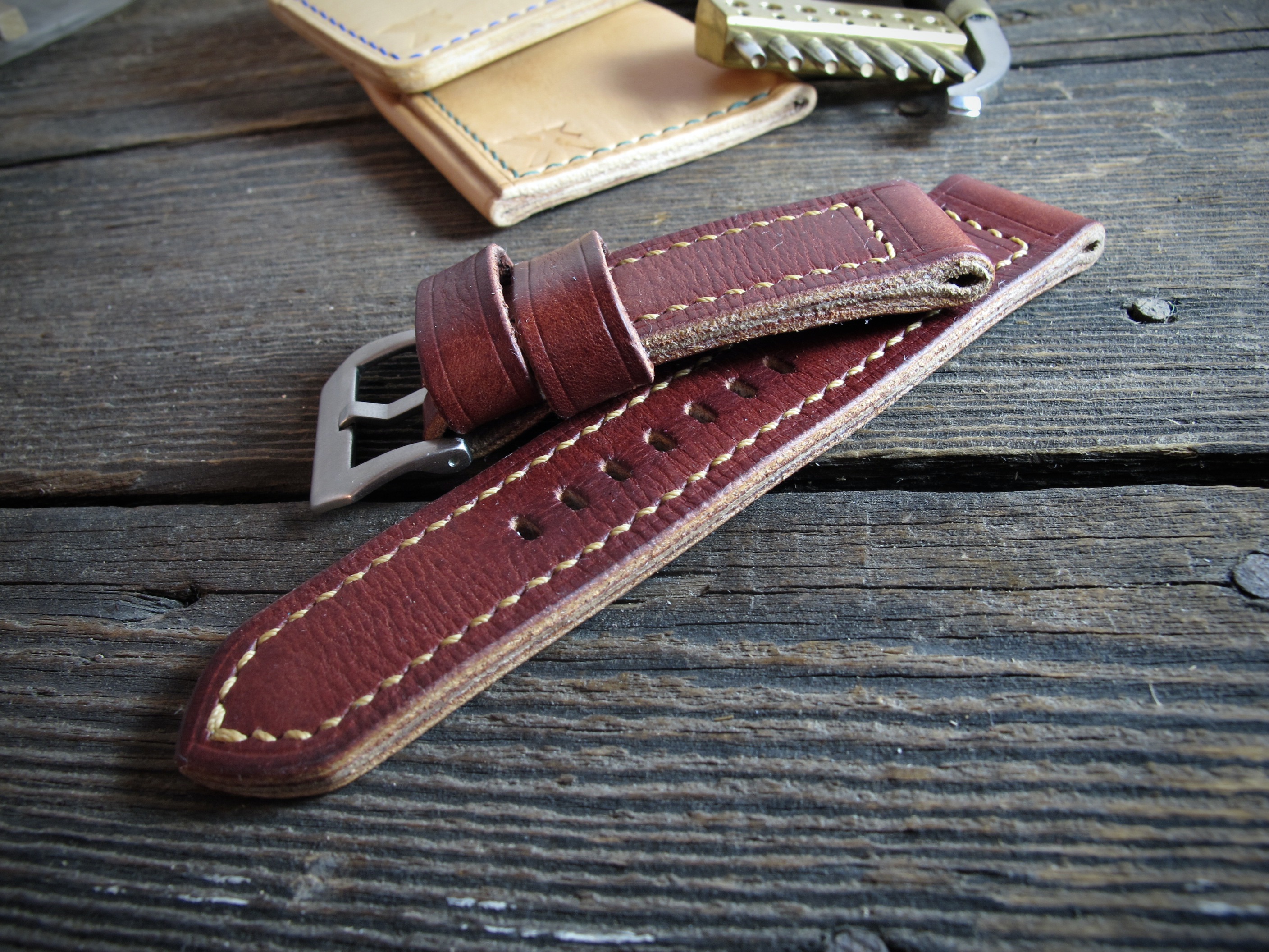 "Fieno II" handmade leather strap - Image 4